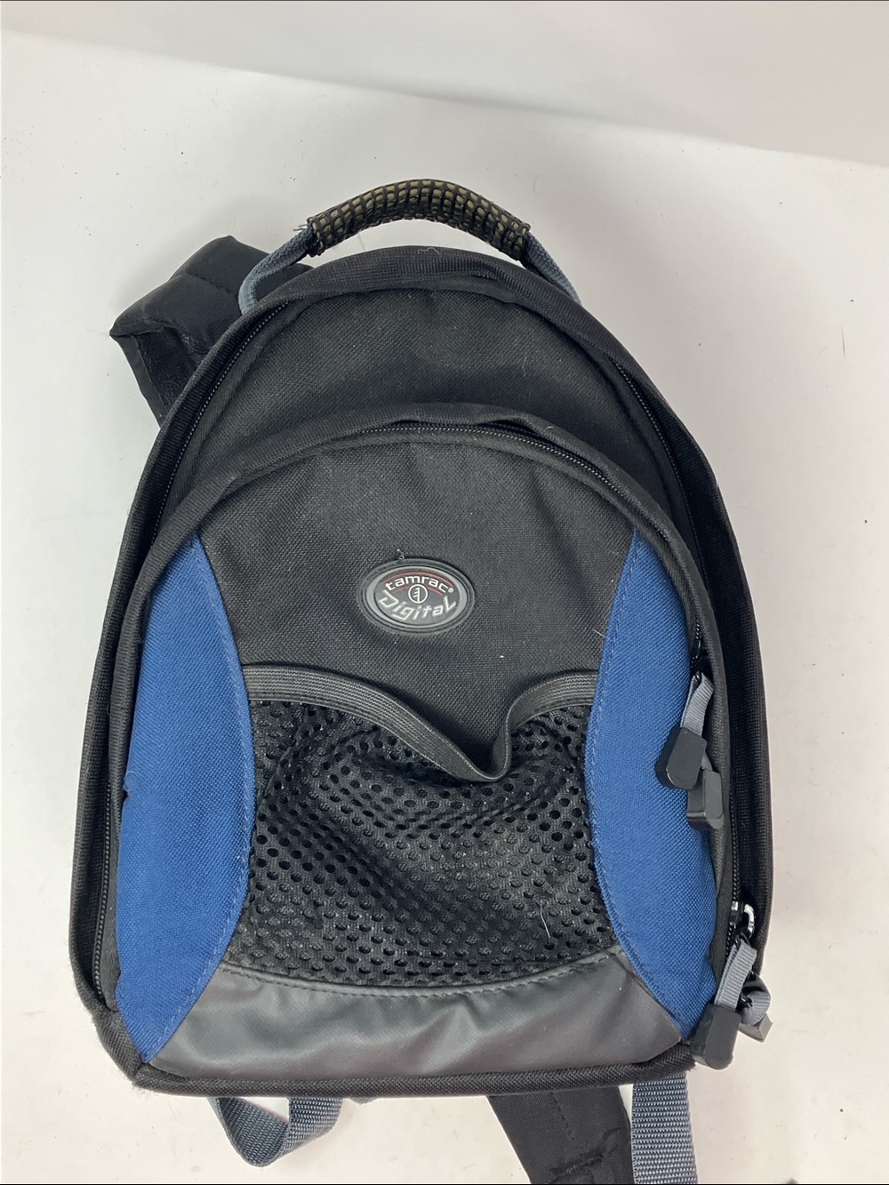 Tamrac Digital Camera Backpack Black Blue Padded Compartments Modular